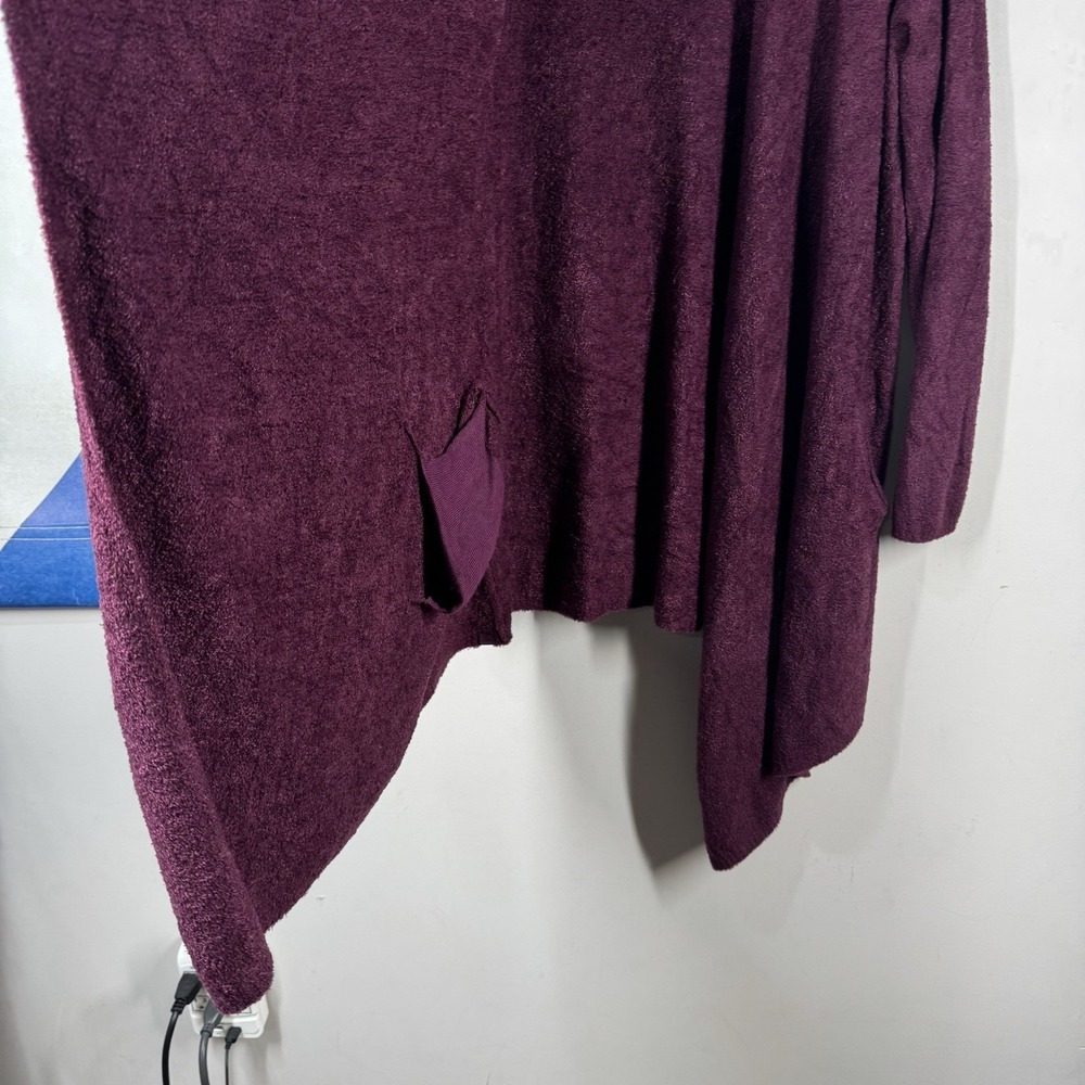 Barefoot Dreams New with Tags CozyChic Lite Island Wrap Burgundy Wine Sz L/XL - Picture 12 of 16